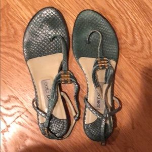 Jimmy Choo snake skin sandals